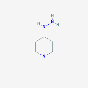 molecular formula C6H15N3 B1589206 4-Hydrazinyl-1-methylpiperidine CAS No. 51304-64-4