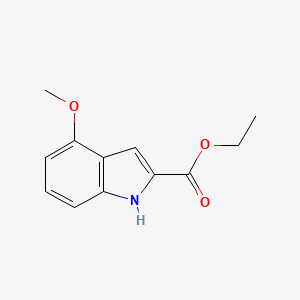 molecular formula C12H13NO3 B1589212 Ethyl 4-methoxy-1H-indole-2-carboxylate CAS No. 43142-25-2