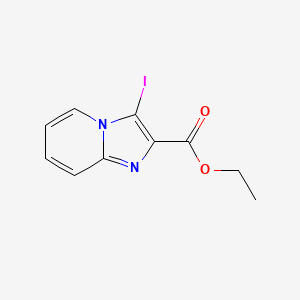 molecular formula C10H9IN2O2 B1589215 3-碘咪唑并[1,2-a]吡啶-2-甲酸乙酯 CAS No. 292858-07-2