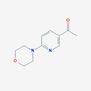 molecular formula C11H14N2O2 B1589217 1-(6-吗啉基吡啶-3-基)乙酮 CAS No. 265107-43-5