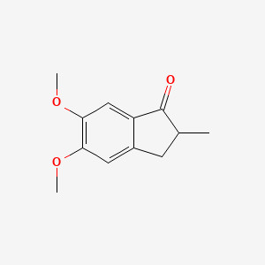 molecular formula C12H14O3 B1589227 5,6-二甲氧基-2-甲基-2,3-二氢-1H-茚酮 CAS No. 4191-17-7