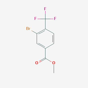 molecular formula C9H6BrF3O2 B1589233 3-溴-4-(三氟甲基)苯甲酸甲酯 CAS No. 455941-82-9