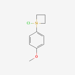 molecular formula C10H13ClOSi B1589244 1-(4-Methoxyphenyl)-1-chlorosilacyclobutane CAS No. 251453-07-3