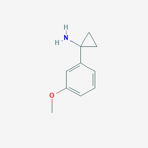 molecular formula C10H13NO B1589251 1-(3-甲氧基苯基)环丙-1-胺 CAS No. 604799-95-3