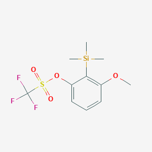 molecular formula C11H15F3O4SSi B1589255 3-Methoxy-2-(trimethylsilyl)phenyl Trifluoromethanesulfonate CAS No. 217813-03-1
