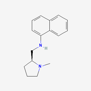 molecular formula C16H20N2 B1589261 (S)-(-)-1-甲基-2-(1-萘胺甲基)吡咯烷 CAS No. 82160-07-4
