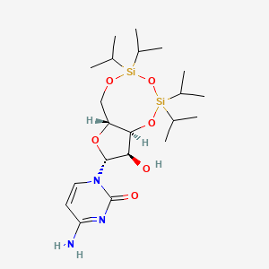 molecular formula C21H39N3O6Si2 B1589270 (+)-3',5'-o-(1,1,3,3-四异丙基-1,3-二硅氧烷二基)胞苷 CAS No. 69304-42-3
