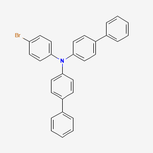 molecular formula C30H22BrN B1589286 N-(4-Bromophenyl)-N,N-bis(1,1'-biphenyl-4-yl)amine CAS No. 499128-71-1