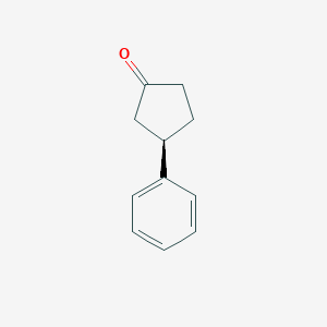molecular formula C11H12O B1589309 (R)-3-苯基环戊酮 CAS No. 86505-44-4
