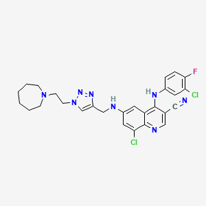 molecular formula C27H27Cl2FN8 B1589321 Cot 抑制剂-1 CAS No. 915365-57-0
