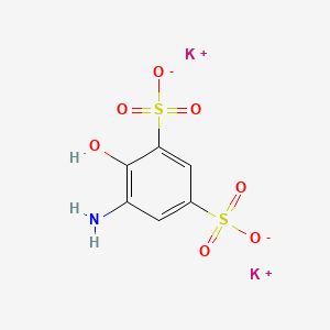 molecular formula C6H5K2NO7S2 B1589340 Dipotassium 5-amino-4-hydroxybenzene-1,3-disulphonate CAS No. 79817-61-1