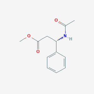 molecular formula C12H15NO3 B1589361 Methyl (3S)-3-acetamido-3-phenylpropanoate CAS No. 67654-58-4