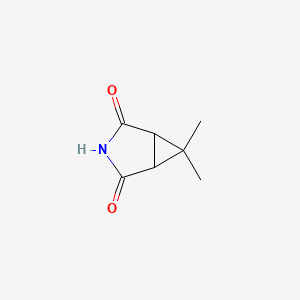 molecular formula C7H9NO2 B1589363 6,6-二甲基-3-氮杂双环[3.1.0]己烷-2,4-二酮 CAS No. 194421-56-2
