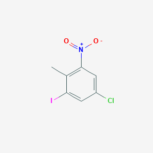 molecular formula C7H5ClINO2 B1589364 5-Chloro-1-iodo-2-methyl-3-nitrobenzene CAS No. 294190-16-2