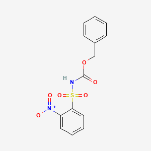 molecular formula C14H12N2O6S B1589375 N-Carbobenzoxy-2-nitrobenzenesulfonamide CAS No. 245365-64-4
