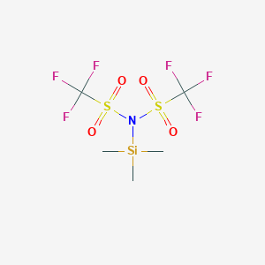 molecular formula C5H9F6NO4S2Si B1589377 N-(三甲基甲硅烷基)双(三氟甲磺酰)酰亚胺 CAS No. 82113-66-4