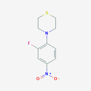 B1589396 4-(2-Fluoro-4-nitrophenyl)thiomorpholine CAS No. 168828-70-4