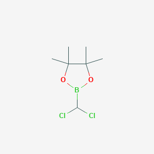 molecular formula C7H13BCl2O2 B1589415 2-(Dichloromethyl)-4,4,5,5-tetramethyl-1,3,2-dioxaborolane CAS No. 83622-41-7