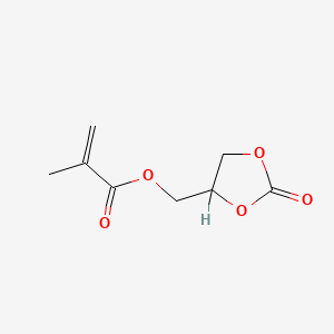 molecular formula C8H10O5 B1589420 2-Propenoic acid, 2-methyl-, (2-oxo-1,3-dioxolan-4-yl)methyl ester CAS No. 13818-44-5