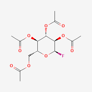 molecular formula C14H19FO9 B1589422 2,3,4,6-四-O-乙酰-α-D-吡喃葡萄糖基氟化物 CAS No. 3934-29-0