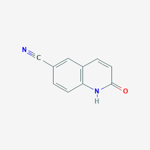 molecular formula C10H6N2O B1589425 2-氧代-1,2-二氢喹啉-6-腈 CAS No. 63124-11-8