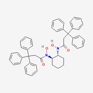 B1589438 (1R,2R)-N,N'-Dihydroxy-N,N'-bis(3,3,3-triphenylpropionyl)cyclohexane-1,2-diamine CAS No. 860036-29-9