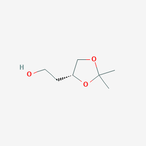 molecular formula C7H14O3 B1589448 (4R)-4-(2-羟乙基)-2,2-二甲基-1,3-二氧杂环 CAS No. 70005-89-9