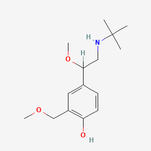 molecular formula C15H25NO3 B1589455 4-(2-(叔丁基氨基)-1-甲氧基乙基)-2-(甲氧基甲基)苯酚 CAS No. 870076-73-6