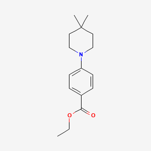 molecular formula C16H23NO2 B1589463 4-(4,4-二甲基哌啶-1-基)苯甲酸乙酯 CAS No. 406233-25-8