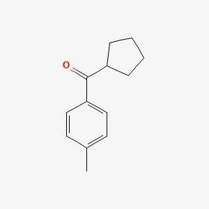 molecular formula C13H16O B1589471 环戊基 4-甲基苯基酮 CAS No. 97802-97-6