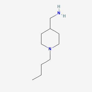 molecular formula C10H22N2 B1589488 4-氨甲基-1-N-丁基哌啶 CAS No. 65017-57-4
