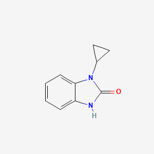 molecular formula C10H10N2O B1589495 1-环丙基-1H-苯并[d]咪唑-2(3H)-酮 CAS No. 202859-73-2