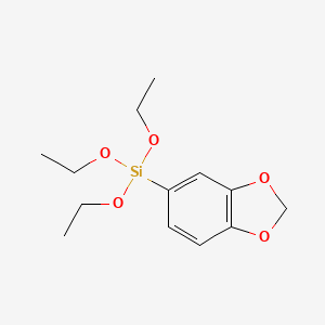 molecular formula C13H20O5Si B1589501 三乙氧基-1,3-苯二氧杂环-5-基硅烷 CAS No. 376353-50-3
