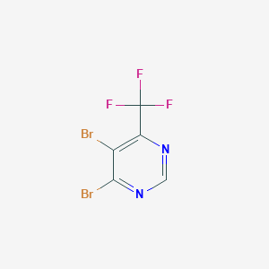 B1589506 4,5-Dibromo-6-(trifluoromethyl)pyrimidine CAS No. 785777-94-8