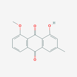 molecular formula C16H12O4 B1589521 1-羟基-8-甲氧基-3-甲基蒽醌-9,10-二酮 CAS No. 3300-25-2