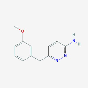 B1589528 6-[(3-Methoxyphenyl)methyl]pyridazin-3-amine CAS No. 874338-91-7