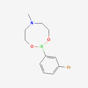 molecular formula C11H15BBrNO2 B1589589 2-(3-溴苯基)-6-甲基-1,3,6,2-二恶杂硼环烷 CAS No. 374538-00-8