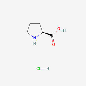 molecular formula C5H10ClNO2 B1589600 L-脯氨酸盐酸盐 CAS No. 7776-34-3