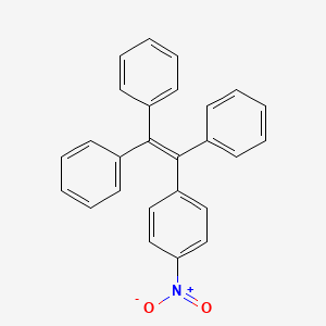 molecular formula C26H19NO2 B1589601 苯，1-硝基-4-(三苯乙烯基)- CAS No. 166264-70-6