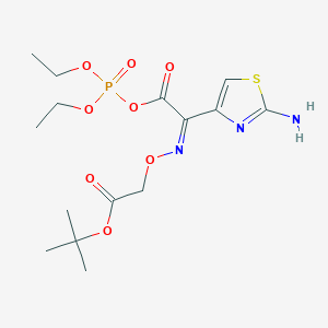 B1589615 diethoxyphosphoryl (2Z)-2-(2-amino-1,3-thiazol-4-yl)-2-[2-[(2-methylpropan-2-yl)oxy]-2-oxoethoxy]iminoacetate CAS No. 204185-34-2