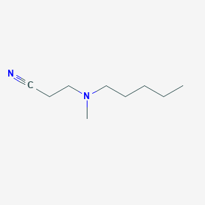 molecular formula C9H18N2 B1589632 3-[甲基(戊基)氨基]丙腈 CAS No. 919491-64-8