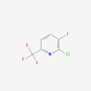 molecular formula C6H2ClF3IN B1589645 2-氯-3-碘-6-(三氟甲基)吡啶 CAS No. 205240-59-1
