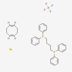 molecular formula C36H40BF4P2Rh- B1589652 [1,4-双(二苯基膦基)丁烷](1,5-环辛二烯)铑(I) 四氟硼酸盐 CAS No. 79255-71-3