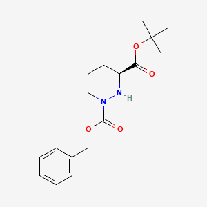 B1589679 (S)-1-Benzyl 3-tert-butyl tetrahydropyridazine-1,3(2H)-dicarboxylate CAS No. 72064-51-8