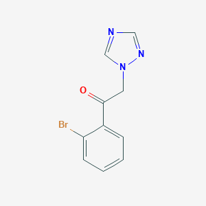 molecular formula C10H8BrN3O B158968 1-(2-Bromophenyl)-2-(1H-1,2,4-triazole-1-YL)-ethanone CAS No. 126961-71-5