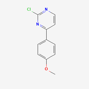 B1589701 2-Chloro-4-(4-methoxyphenyl)pyrimidine CAS No. 75634-04-7