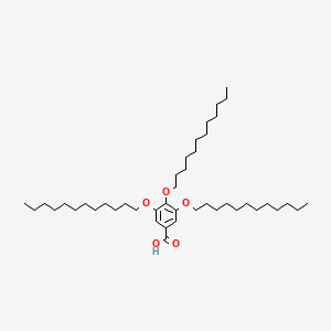 molecular formula C43H78O5 B1589703 苯甲酸，3,4,5-三(十二烷氧基)- CAS No. 117241-31-3