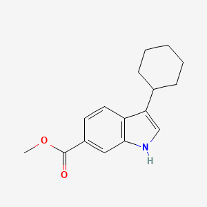B1589719 Methyl 3-cyclohexyl-1H-indole-6-carboxylate CAS No. 494799-18-7