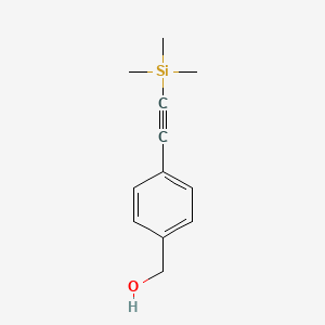 molecular formula C12H16OSi B1589720 4-(三甲基硅基乙炔基)苄醇 CAS No. 275386-60-2