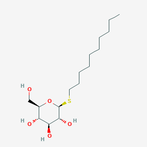 molecular formula C16H32O5S B1589744 (2S,3R,4S,5S,6R)-2-(癸基硫代)-6-(羟甲基)四氢-2H-吡喃-3,4,5-三醇 CAS No. 98854-16-1